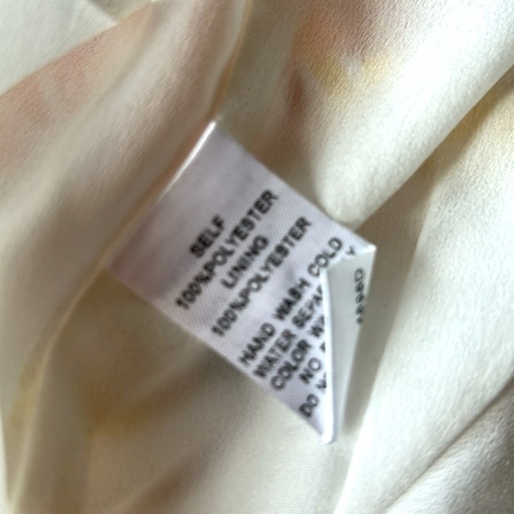 Nwot Pinch smocked mini tiered sun dress lemon & orange print lined size medium - Picture 14 of 14